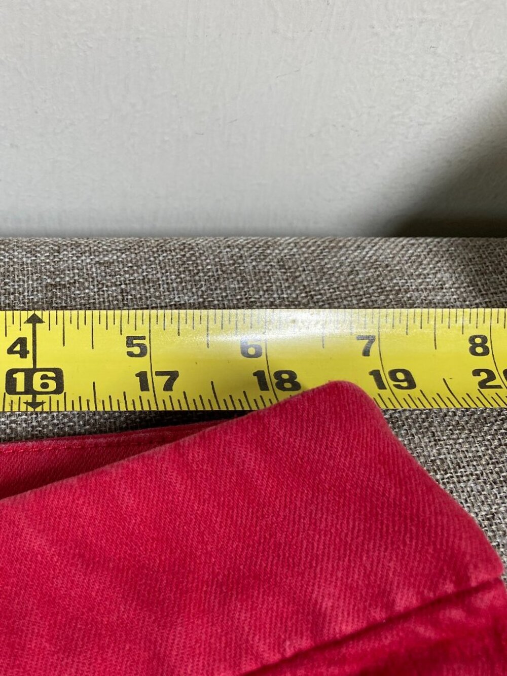 Chico's SLIMMING Girlfriend Ankle Jeans Women's 3 (US 16) High Rise Red Casual - Picture 10 of 16